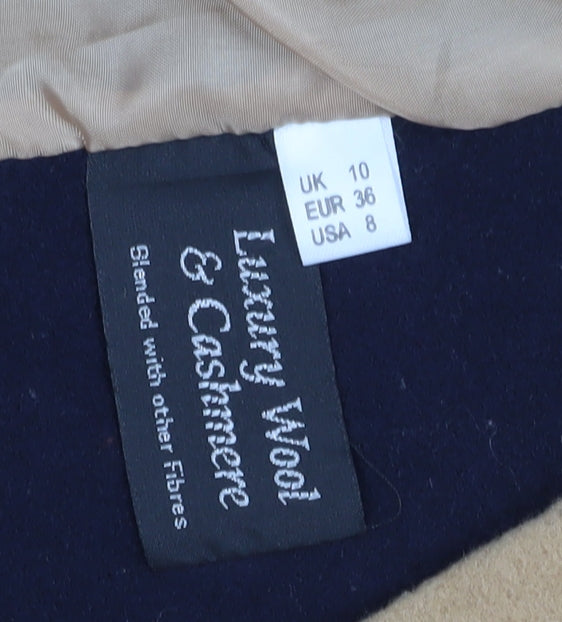 Womens UK Size 10 Kesta Beige Overcoat