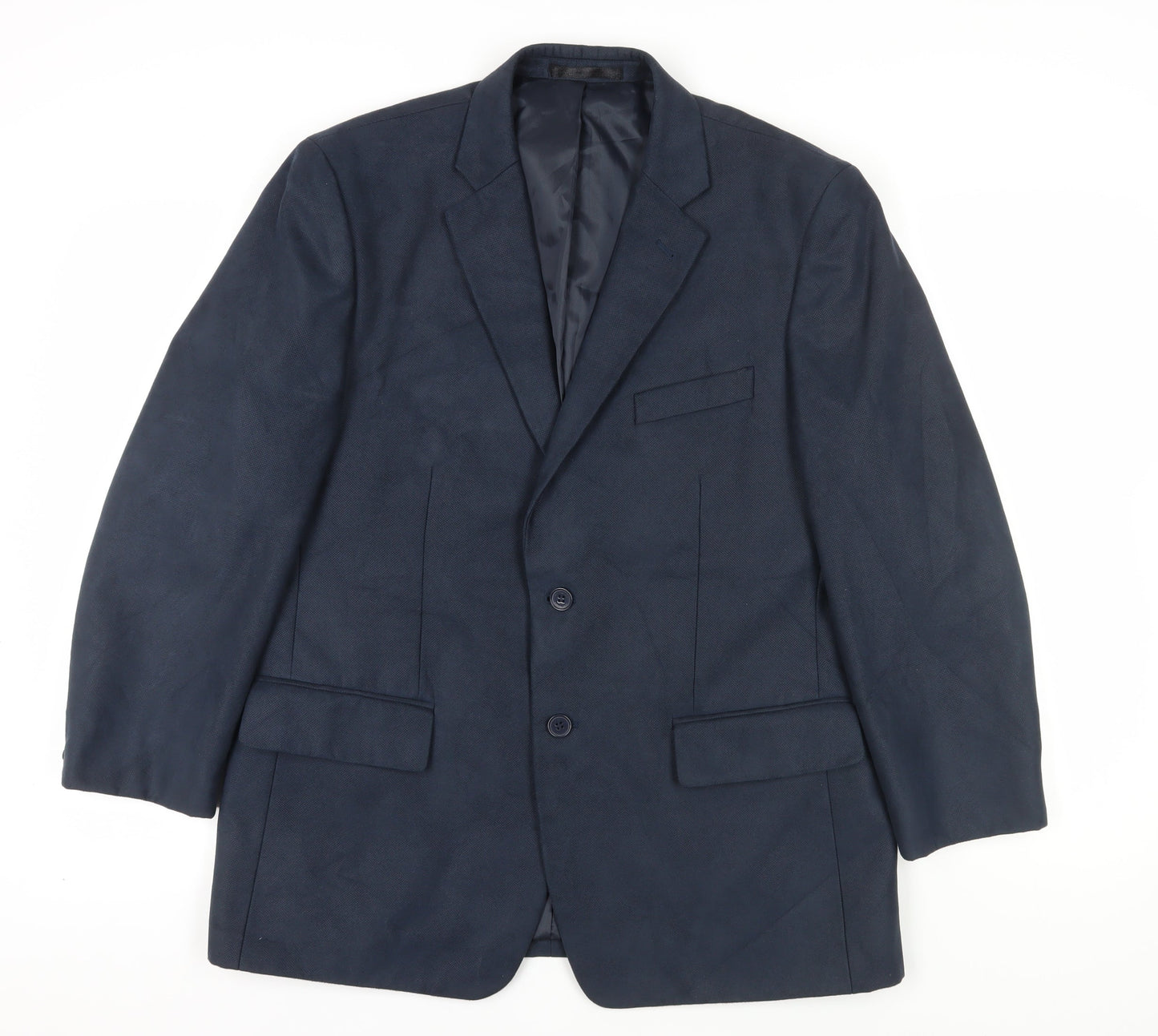 Mens UK Size 44 Jeff Banks Regular Blue Suit Jacket