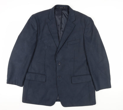 Mens UK Size 44 Jeff Banks Regular Blue Suit Jacket