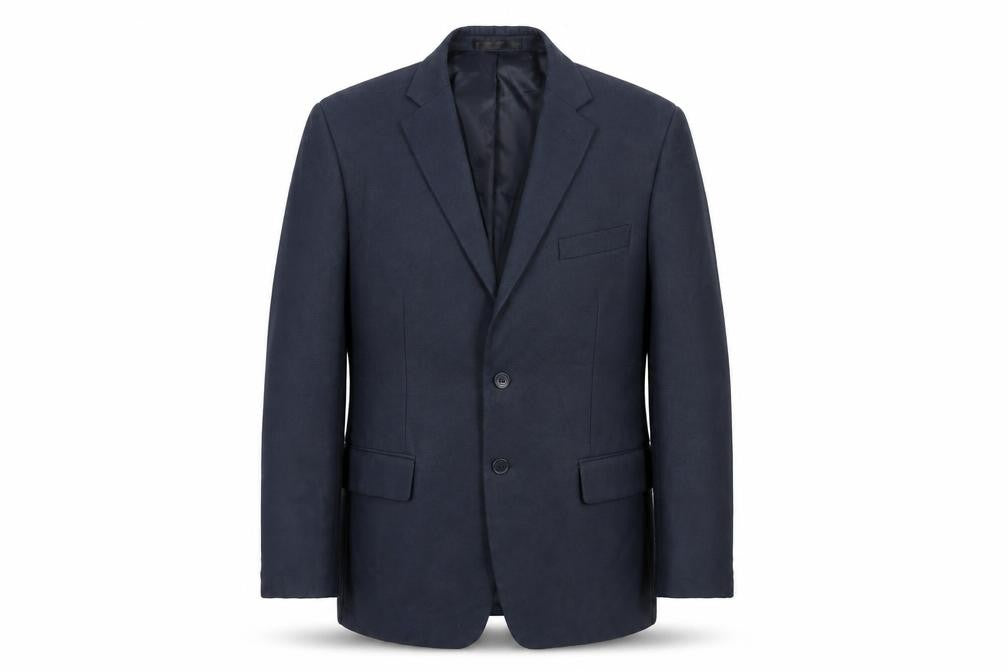 Mens UK Size 44 Jeff Banks Regular Blue Suit Jacket
