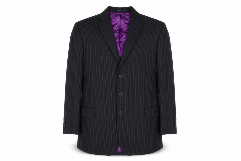 Mens UK Size 46 Scott & Taylor Regular Black Suit Jacket