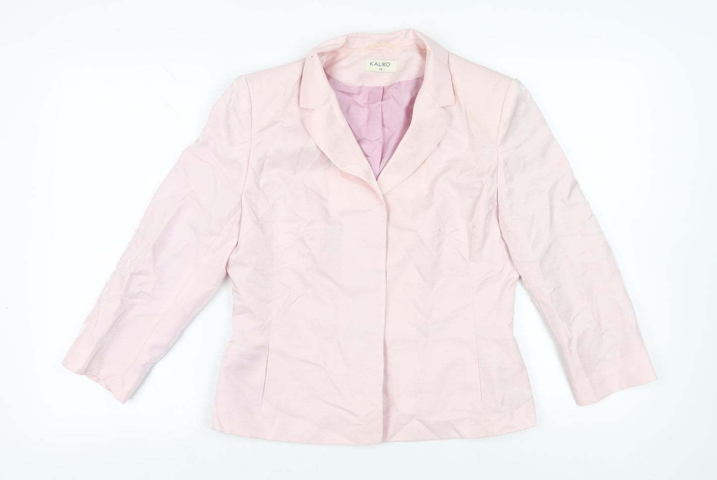 Kaliko Women's Pink Suit Jacket Size 14, Spring/Summer Classic
