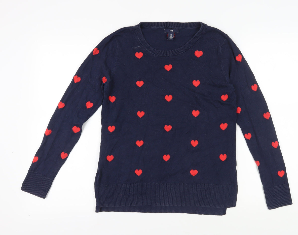 Womens UK Size S Gap Blue Pullover Jumper