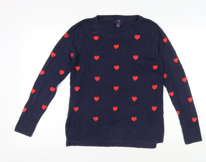 Womens UK Size S Gap Blue Pullover Jumper