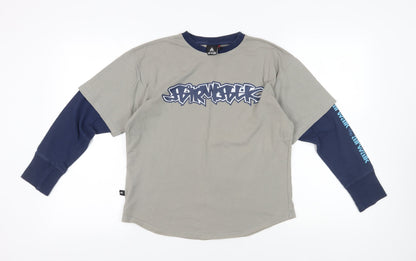 Airwalk Boys Grey Graphic Long Sleeve T-Shirt 6 Years Regular