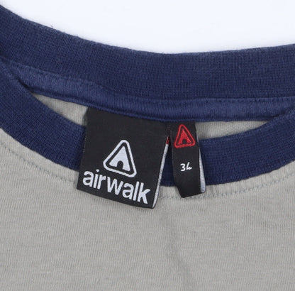 Airwalk Boys Grey Graphic Long Sleeve T-Shirt 6 Years Regular
