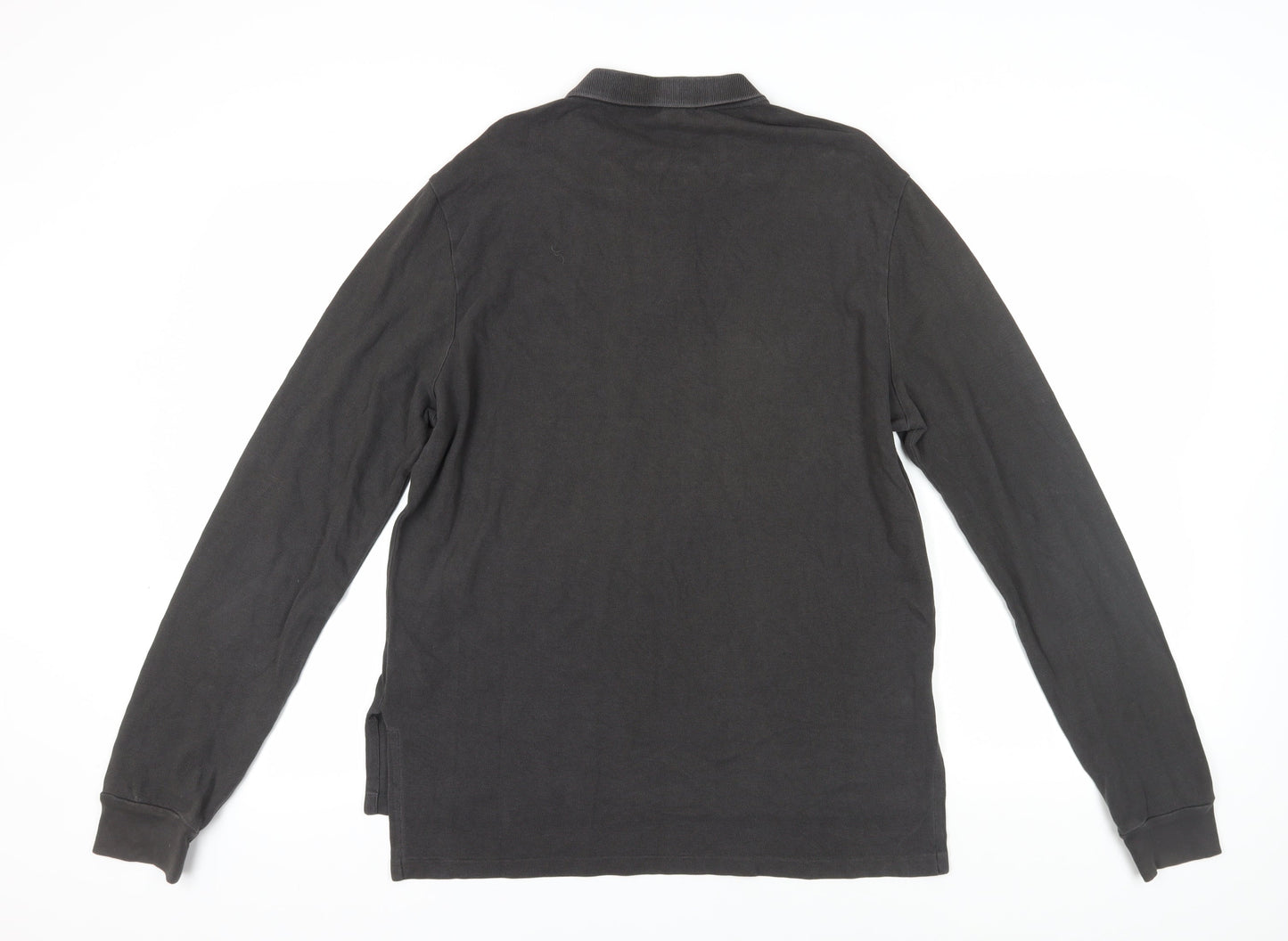 Ralph Lauren Men's Black Long Sleeve Polo Size L
