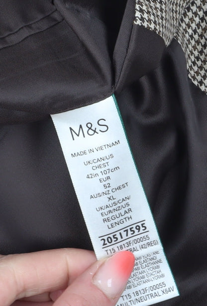 Mens UK Size 42 Marks and Spencer Regular Brown Suit Jacket