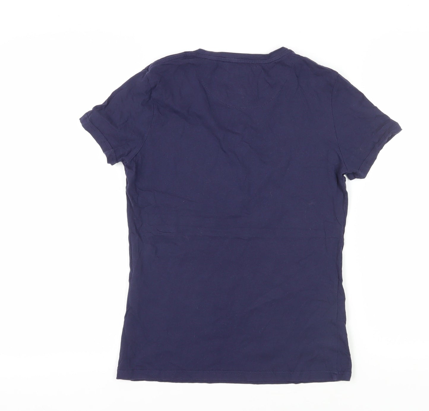 Jack Wills Women's Blue Basic T-Shirt Size 10