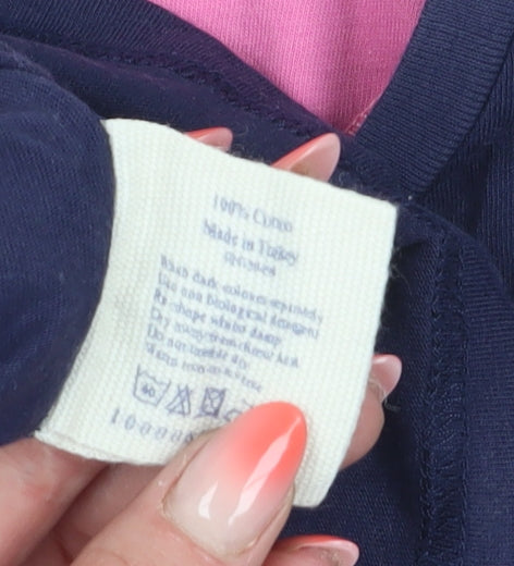 Jack Wills Women's Blue Basic T-Shirt Size 10