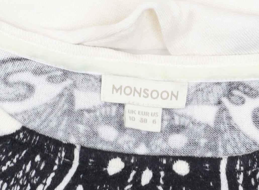 Womens UK Size 10 Monsoon Black Pullover Jumper