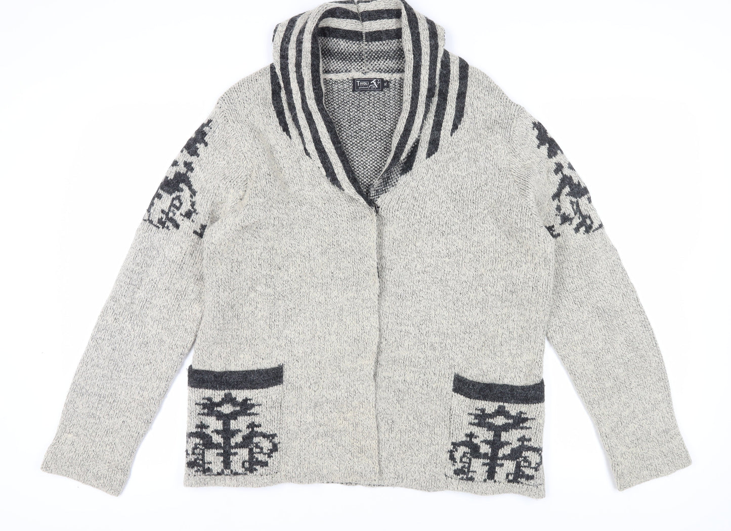 Tivoli Cardigan for Women, Grey, XL, Classic Style