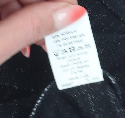 River Island Women's Black Houndstooth Shorts UK 12