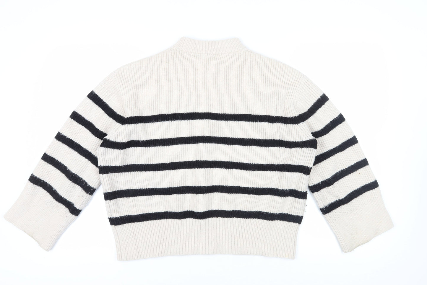 Womens UK Size S Zara Beige Pullover Jumper