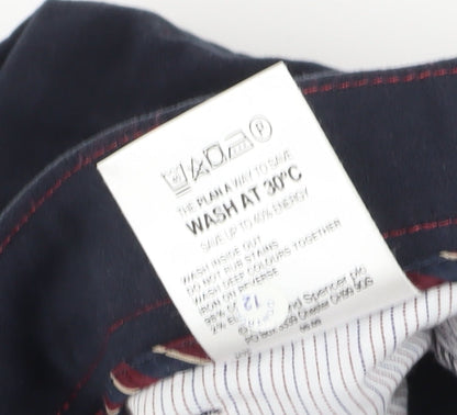 Marks and Spencer Men's Blue Straight Trousers Size 32