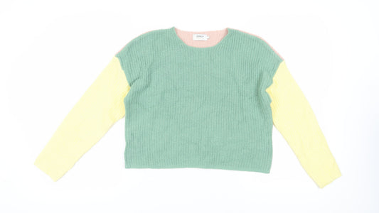 Womens UK Size M Only Multicoloured Pullover Jumper