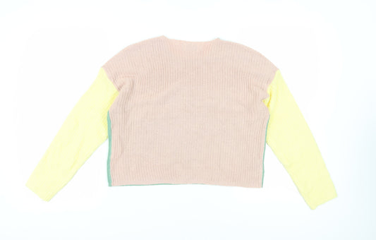 Womens UK Size M Only Multicoloured Pullover Jumper