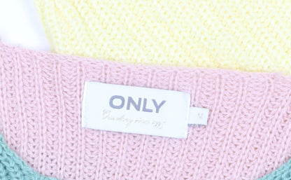 Womens UK Size M Only Multicoloured Pullover Jumper