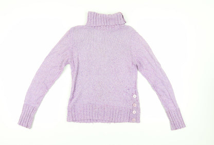 Womens UK Size 10 Marks and Spencer Purple Pullover Jumper