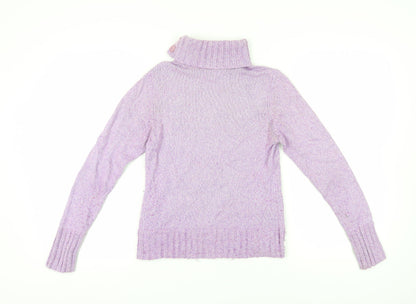 Womens UK Size 10 Marks and Spencer Purple Pullover Jumper
