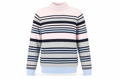 Country Casuals Women's Multicoloured Striped Pullover Jumper S