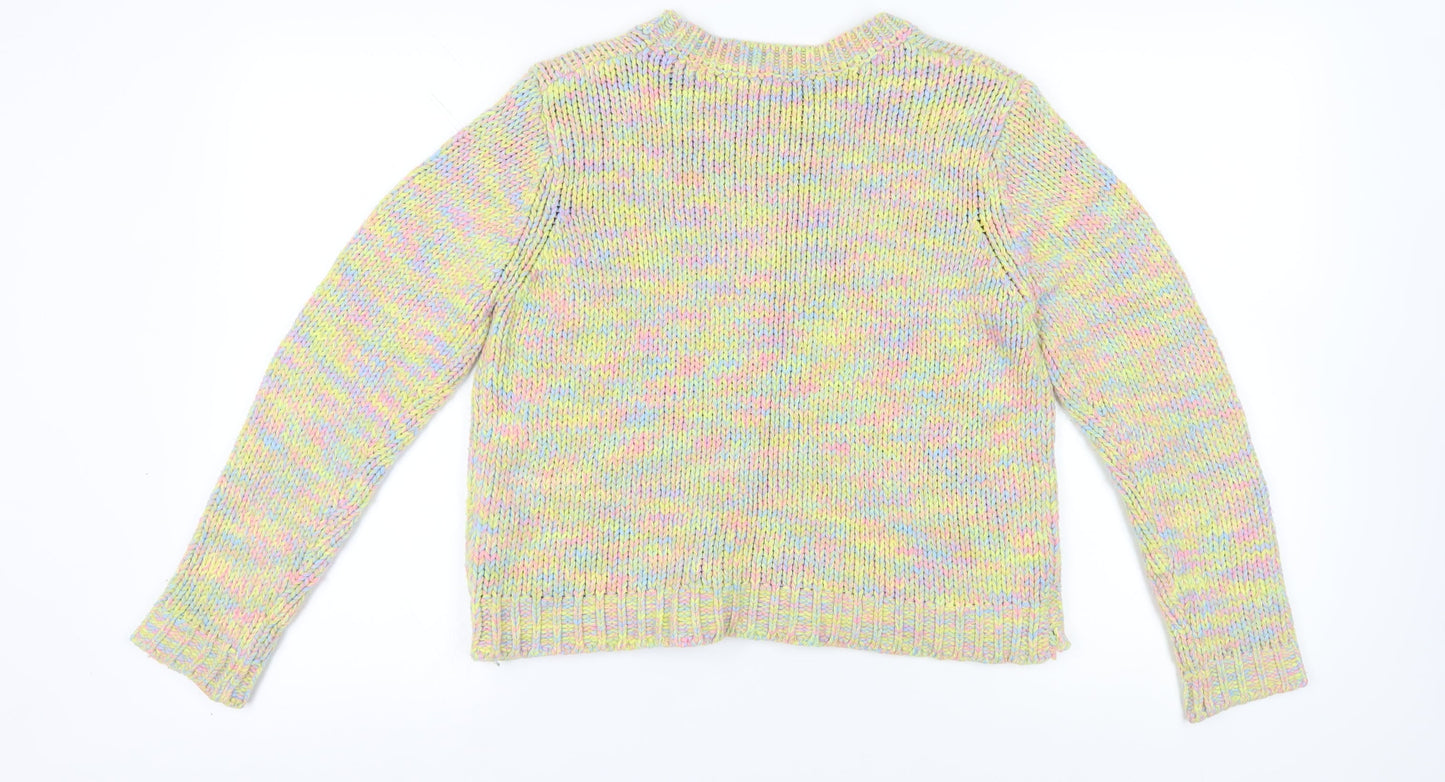 Womens UK Size M New Look Multicoloured Pullover Jumper