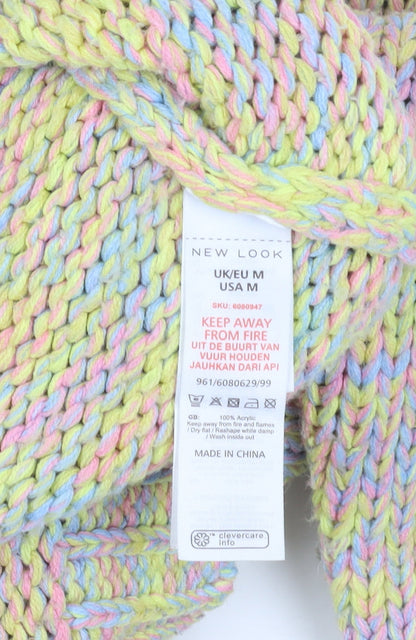 Womens UK Size M New Look Multicoloured Pullover Jumper