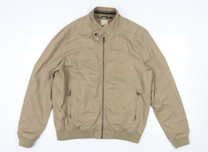 Mens UK Size XL John Lewis Beige Bomber Jacket