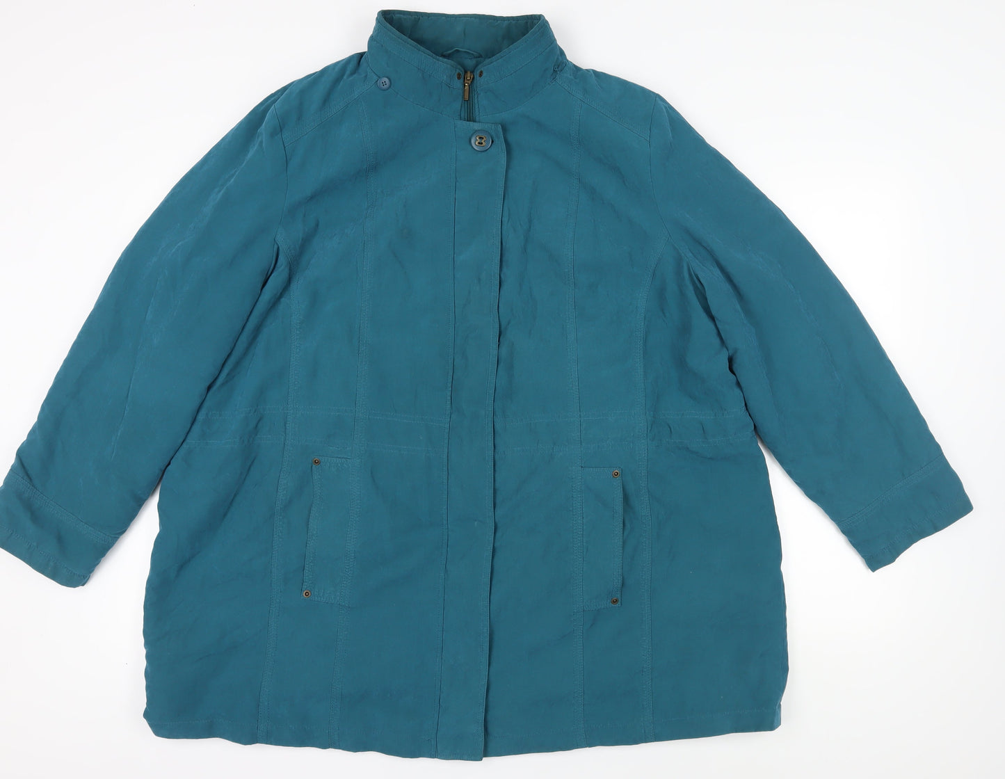 Womens UK Size XL BM Blue Basic Jacket