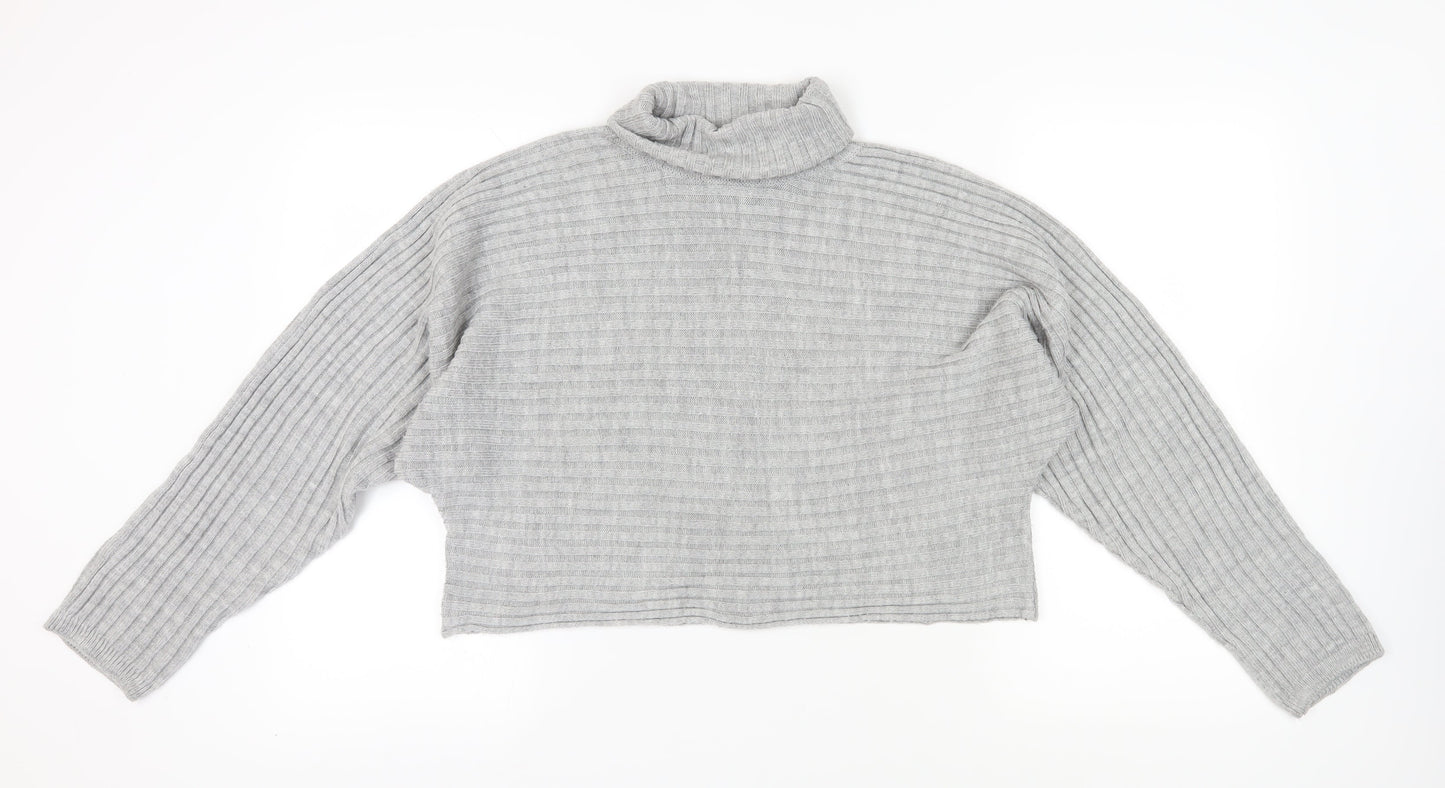 Womens UK Size L New Look Grey Pullover Jumper