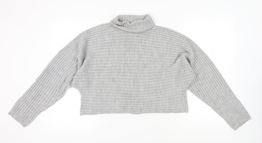 Womens UK Size L New Look Grey Pullover Jumper