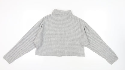 Womens UK Size L New Look Grey Pullover Jumper