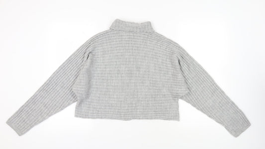 Womens UK Size L New Look Grey Pullover Jumper