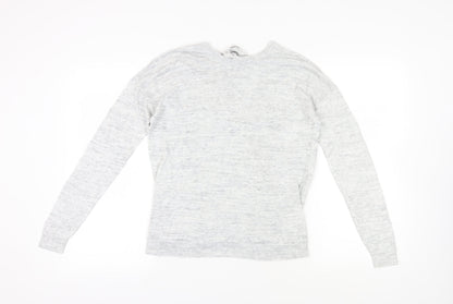 Womens UK Size 14 NEXT Grey Wrap Jumper