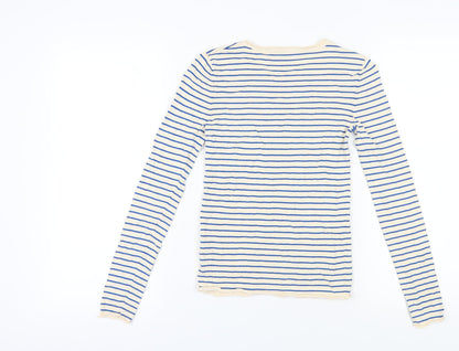 Womens UK Size S Zara Multicoloured Basic T-Shirt