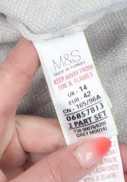 Womens UK Size 14 Marks and Spencer Grey Pullover Jumper
