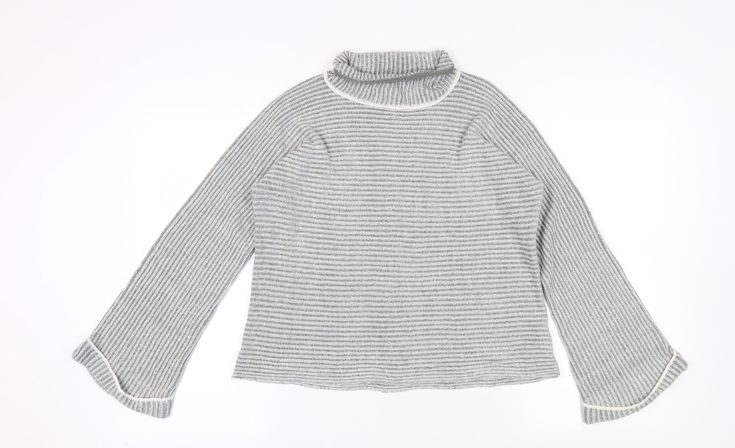 Womens UK Size M QED London Grey Pullover Jumper