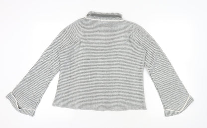 Womens UK Size M QED London Grey Pullover Jumper