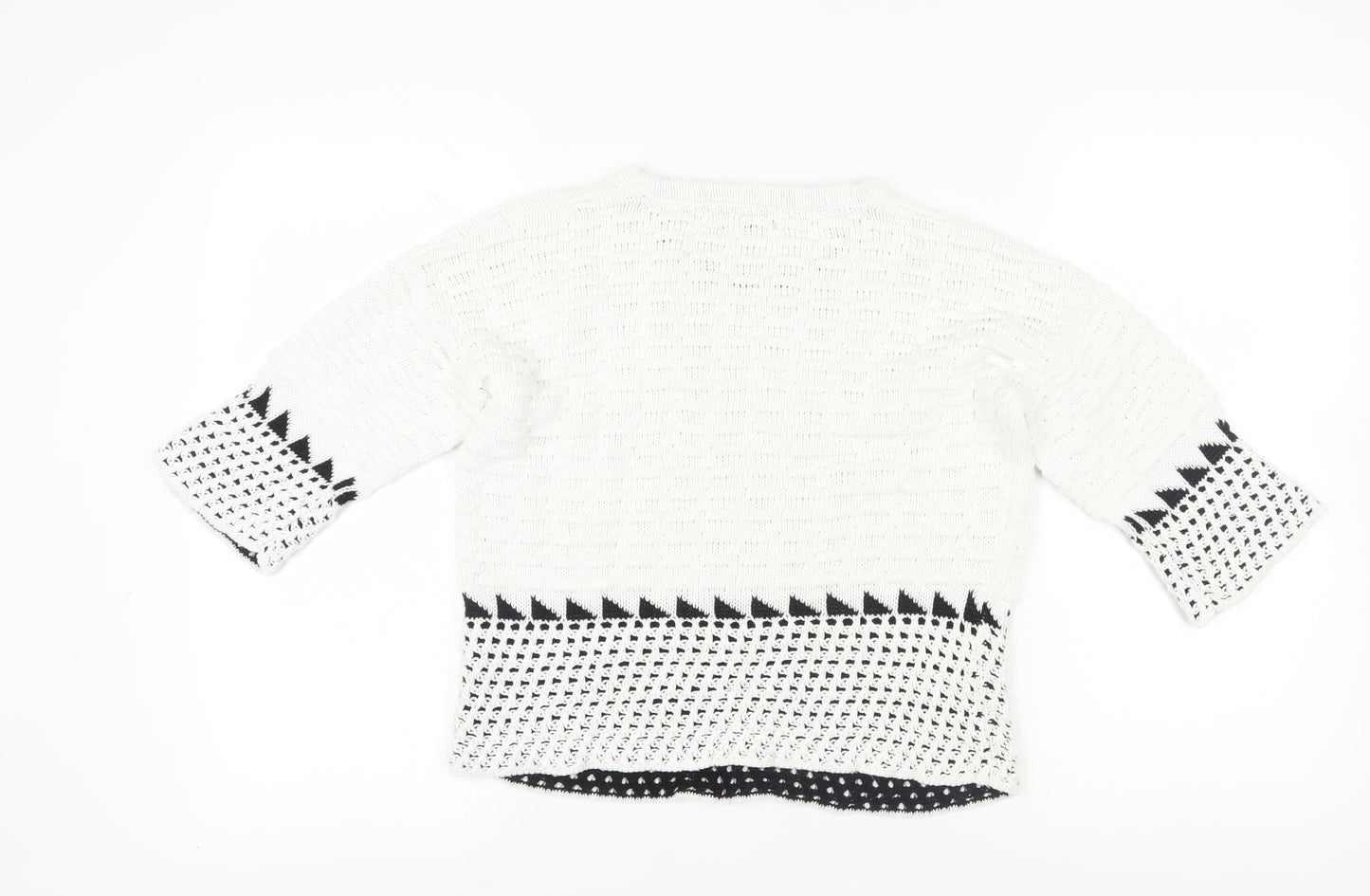 Womens UK Size 8 NEXT White Pullover Jumper