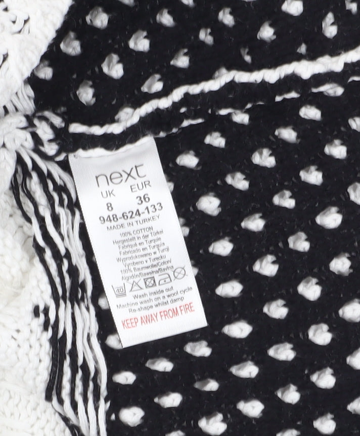 Womens UK Size 8 NEXT White Pullover Jumper
