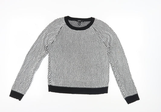 Womens UK Size 8 Mango Black Pullover Jumper