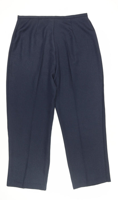 Womens UK Size 16 Klass Collection Classic Fit Dress Pants Blue Trousers