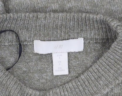 Womens UK Size S H&M Grey Pullover Jumper