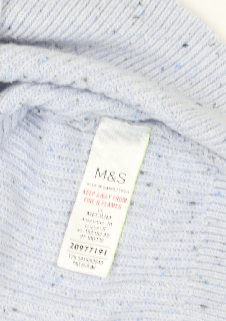 Womens UK Size M Marks and Spencer Blue Jumper Jumper