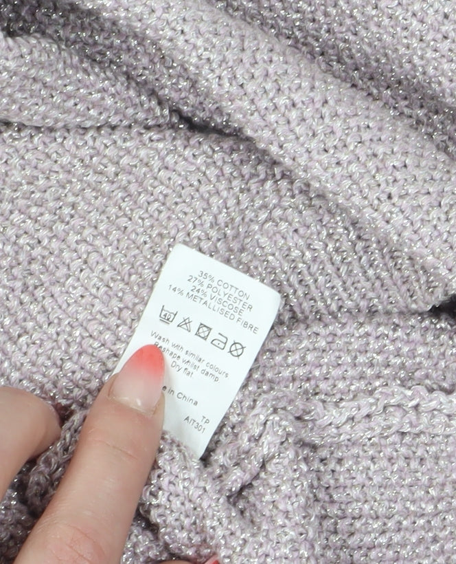 Womens UK Size 10 River Island Grey Pullover Jumper