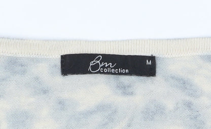 Womens UK Size M BM Collection Multicoloured Basic T-Shirt