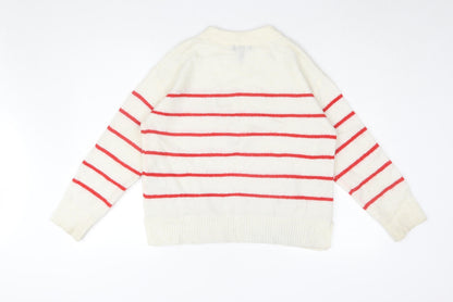 Womens UK Size S New Look Ivory Jumper Jumper