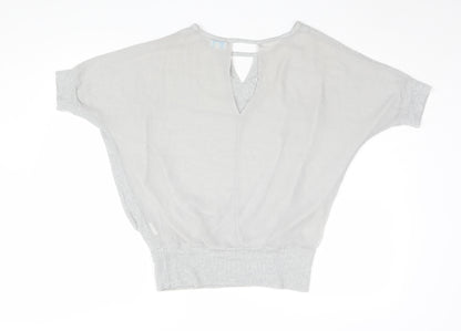 Blue Vanilla Women's Grey Basic T-Shirt Size S