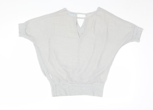 Blue Vanilla Women's Grey Basic T-Shirt Size S