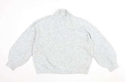 Womens UK Size M Topshop Grey Pullover Jumper